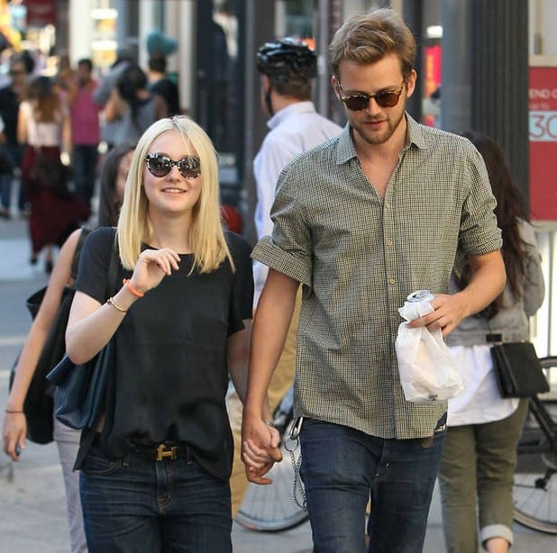 Dakota Fanning with Jamie Strachan