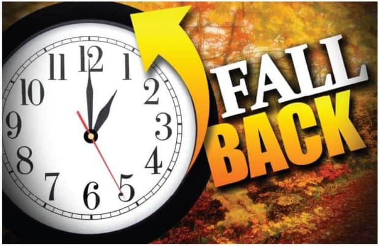 Daylight savings fall 2019