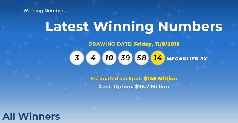 Mega Millions Results For 11082019 Jackpot Worth 145 Million