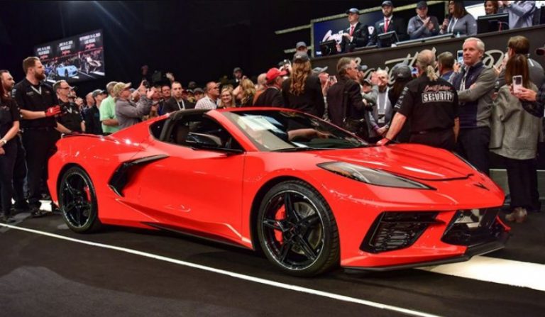 First 2020 Chevrolet stingray auctioned
