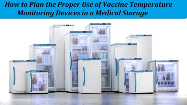 Vaccine Temperature Monitoring Devices in a Medical Storage