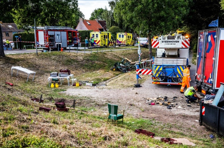 Dutch police are calling for witnesses after a truck ploughed