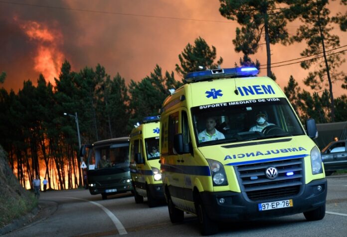 Ambulances evacuate people from Picha