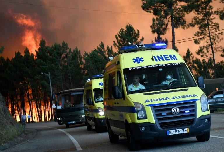 Ambulances evacuate people from Picha