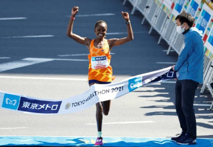 Brigid Kosgei has withdrawn from Sunday