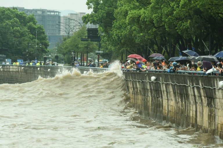Typhoon Muifa hit Hangzhou in China