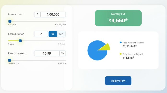 Personal Loan EMI Calculator