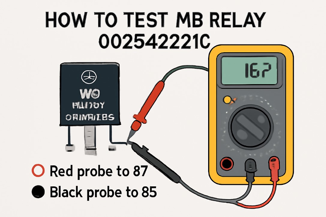 how to test mb relay 0025422310