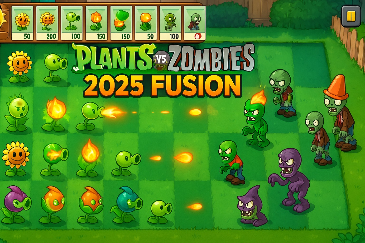 Plants vs Zombies 2025 fusion plant combos and endless survival gameplay