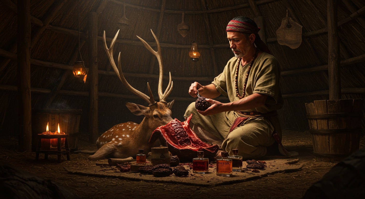 Ancient Method of Extracting Musk