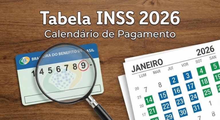 Tabela INSS 2026 Calendário de Pagamento com Datas