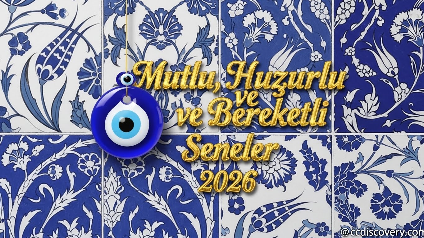 Nazar boncuklu ve dualı yeni yıl mesajı 2026 aile için ccdiscovery.com.