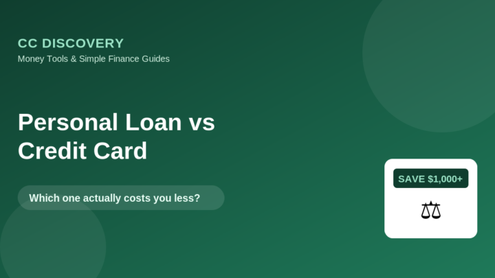 Personal Loan vs Credit Card: Which Is Actually Cheaper?