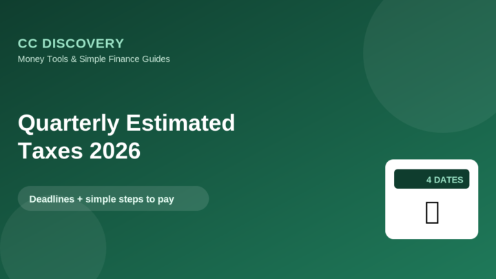 How to Pay Quarterly Estimated Taxes in 2026 (Deadlines + Simple Steps)