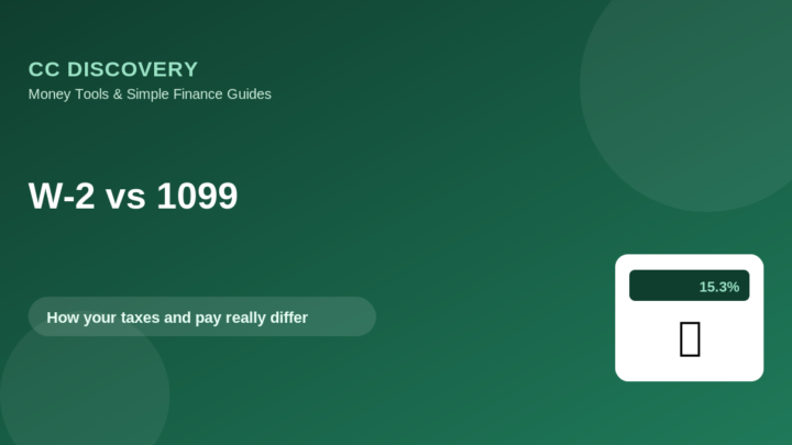 W-2 vs 1099: How Your Taxes and Take-Home Pay Really Differ