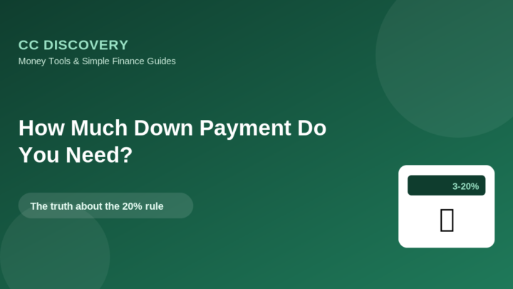 How Much Down Payment Do You Really Need for a House?