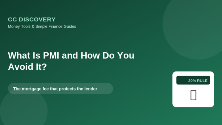 What Is PMI and How Do You Avoid It?